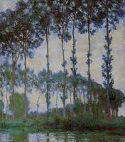 Monet, Claude Oscar - Poplars on the Banks of the River Epte at Dusk